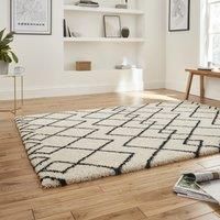 Think Rugs Rug, Black/White, 120 x 170