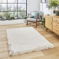 Think Rugs Super Teddy Beige Rectangle 150 x 230cm Polyester Plain Shaggy, Brown