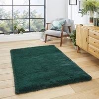 Think Rugs Super Teddy Jewel Green Rectangle 150 x 230cm Polyester Plain Shaggy