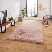 Think Rugs Super Teddy Rose Rectangle 150 x 230cm Polyester Plain Shaggy, Pink