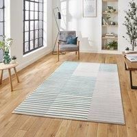 Think Rugs Apollo 2681 Modern Abstract High Density Pile Rug, Grey/Green, 120 x 170 Cm