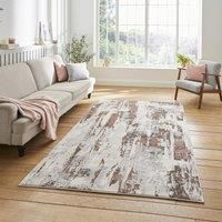 Think Rugs Apollo Grey/Rose Rectangle 160 x 220cm Polypropylene Modern Abstract GR579, Grey