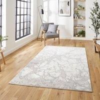 Think Rugs Apollo Grey/Ivory Rectangle 160 x 220cm Polypropylene Modern Abstract 2677, Grey