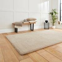 Think Rugs Deluxe Shaggy Heavy Weight High Density Pile Rug, Beige, 80 x 150 Cm