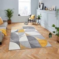 Think Rugs Matrix area rug Machine Woven Rectangle Grey Grey Rectangle 160 x 220cm