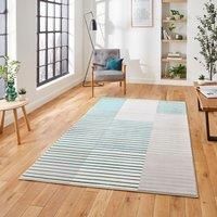 Think Rugs Apollo Grey/Green Rectangle 080 x 150cm Polypropylene Modern Linear 2681, Grey