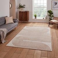 Think Rugs Apollo Bronze/Grey Rectangle 080 x 150cm Polypropylene Modern Linear E2683, Multi