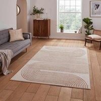 Think Rugs Apollo Bronze/Grey Rectangle 160 x 230cm Polypropylene Modern Linear E2683, Multi