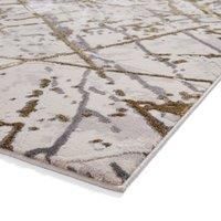 Contemporary Artemis Zig Zag Geometric Distressed Pattern Flo Area Abstract Rugs
