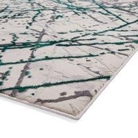 Think Rugs Artemis Artemis area rug Machine Woven Rectangle Green Green Rectangle 80 x 150cm