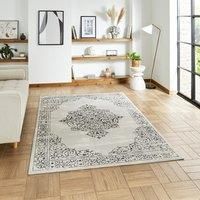 Think Rugs Artemis Artemis area rug Machine Woven Rectangle Silver Silver Rectangle 80 x 150cm