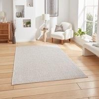 Think Rugs Boucle White/Grey Rectangle 160 x 230cm Polyester Boucle E6404, Green
