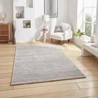 Think Rugs Geneva Grey Rectangle 120 x 170cm Polypropylene Berber 62321, Grey