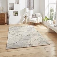 Think Rugs Geneva Silver Rectangle 120 x 170cm Polypropylene Berber 1614, Silver