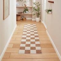 Think Rugs Baltimore Beige Runner 060 x 230cm Polyester Modern 66618, Brown