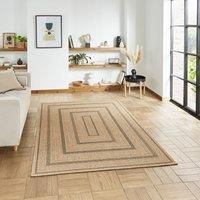 Think Rugs Nomad Black/Brown Rectangle 160 x 230cm Polypropylene Modern 5021, Pink