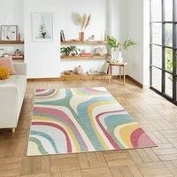 Think Rugs Spectrum Mutli Rectangle 120 x 170cm Polypropylene Modern E9333, Purple