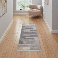 Think Rugs Whisper Beige Rectangle 152 x 230cm Polyester Modern H1068, Brown