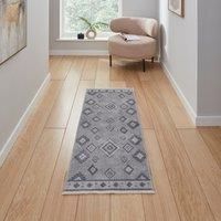 Think Rugs Whisper Grey/Green Rectangle 122 x 170cm Polyester Modern H1066, Grey