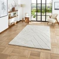Think Rugs Ideal Shaggy Silver Rectangle 200 x 290cm Polypropylene Berber 80362, Brown