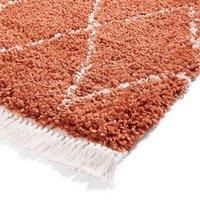 Think Rugs Boho Rust Runner 60 x 230cm Polypropylene Berber 8280, Brown