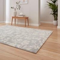 Think Rugs Catherine Lansfield Grace Floral Rug, Grey