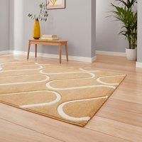 Think Rugs Catherine Lansfield Linear Curve Modern Geometric Rug