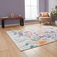 Think Rugs Catherine Lansfield Country Floral Rug, Yellow