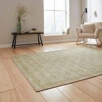 Think Rugs Catherine Lansfield Deco Peacock Washable Rug, Green