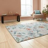 Think Rugs Catherine Lansfield Pipa Floral Rug, Blue