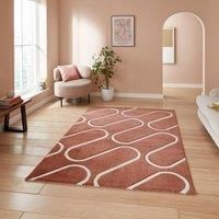Think Rugs Catherine Lansfield Linear Curve Modern Geometric Rug