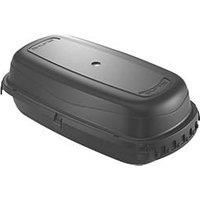 D-Line Weatherproof Electrical Box, Outdoor Extension Socket Box, IP54, 2x Entry and Exit Sections for Ease of Use - Black