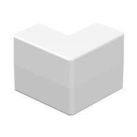 D-Line Speedway Mini Trunking External Bend 25x16mm (2 Pack) in White