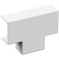 D-Line Speedway Mini Trunking Flat Tee 25x16mm in White