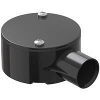 D-Line Speedway Conduit 1-Way Terminal Box 20mm in Black