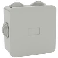D-Line IP44 Square Enclosure 80mm x 80mm x 40mm Light in Grey Polycarbonate