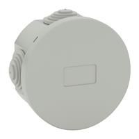D-Line IP44 Round Enclosure 63mm x 35mm Light in Grey Polycarbonate
