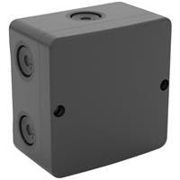 D-Line IP65 Moulded Box 93mm x 93mm x 55mm in Black Polycarbonate