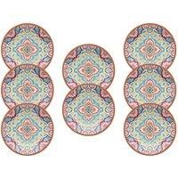 Purely Home Rio Corte 22cm Melamine/Outdoor Side Plates, Set of 8