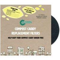 Compost Caddy Spare Filters-For Apple Ceramic Caddies (Pack of 2)