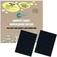 Compost Caddy Spare Filters for All-Fresh Filter Holders - (Pack of 2)