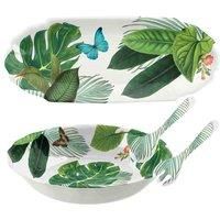 Amazon Floral Melamine/Plastic/BBQ/Outdoor Salad Serving & Appetiser Platter Set