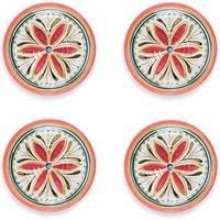 Purely Home Mediterranean - Outdoor/Camping - Melamine/Plastic Side Plate x 4