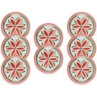 Purely Home Mediterranean - Outdoor/Camping - Melamine/Plastic Side Plate x 8