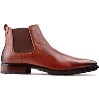 Simon Carter Mens Clover Chelsea Boots Tan 8 UK