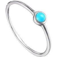 The Love Silver Collection The Love Silver Collection Sterling Silver Turquoise Bezel Ring