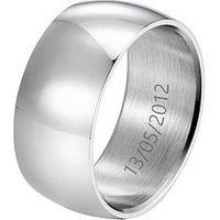 Men'S Personalised Large Engravable Cigar Band Ring