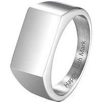 Men'S Personalised Large Signet Ring