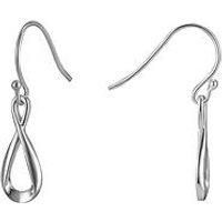 The Love Silver Collection Sterling Silver Infinity Hook Drop Earrings