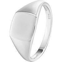 The Love Silver Collection Gent'S Sterling Silver Oval Signet Ring